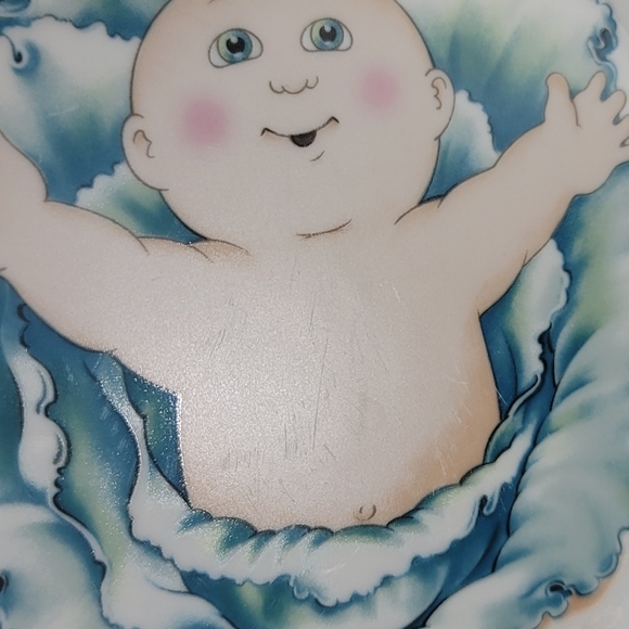 Vtg Royal Worcester Cabbage Patch Kids 3 Piece Porcelain Set - Plate Bowl Cup - Picture 15 of 16